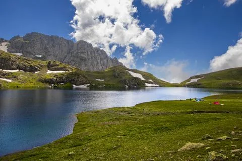 Lake landscape Stock Photos
