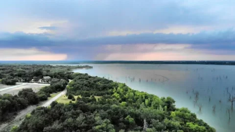 Lake Lavon thunder Stock Footage 207895510