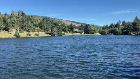 Lake in Les Cévennes Stock Footage 345224571
