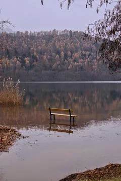 Lake Levico. Stock Photos