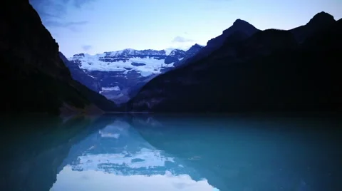 Lake Louise Sunset Video stock 1058338