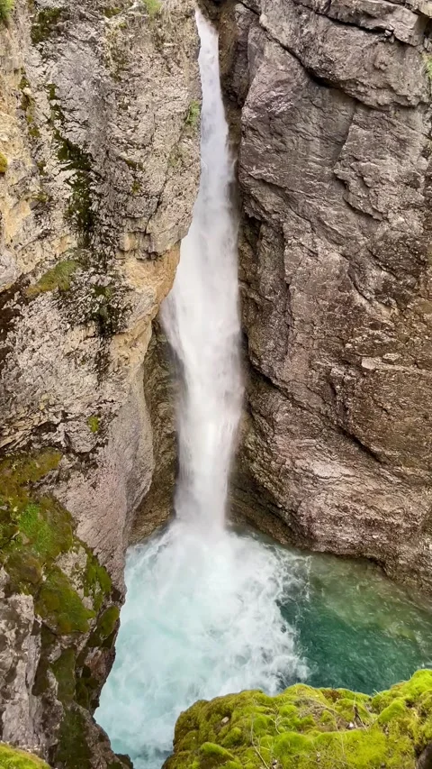 Lake Louise Waterfall Stock Footage 291468949