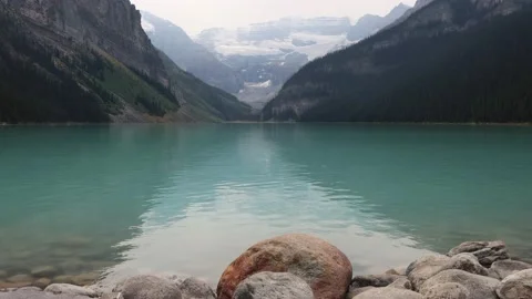 Lake Louse Canada Stock Footage 229568137