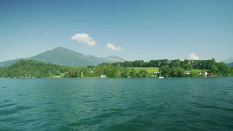 Lake Lucerne surroundings Stock Footage 218985397