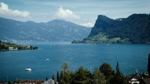 Lake lucerne time lapse Stock Footage 78917412