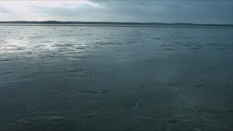 Lake Mälaren, ice Stock Footage 109553874