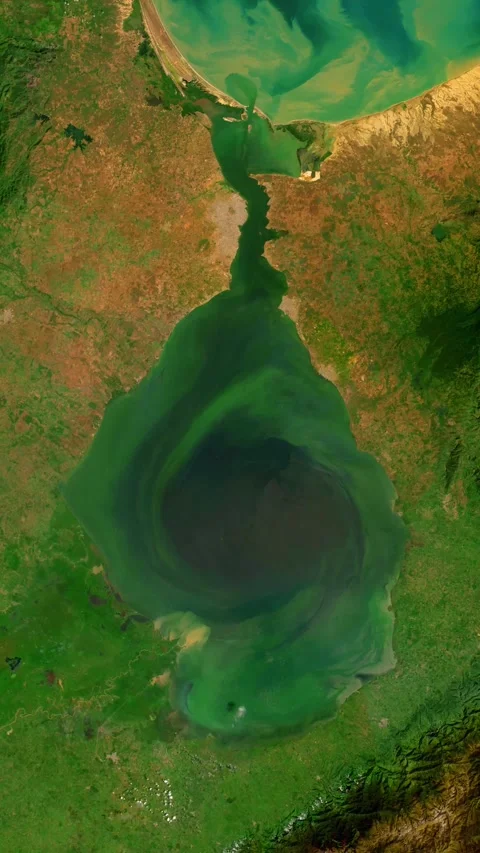 Lake Maracaibo Map With Loop Animation In Vertical Format Stock-Footage 339265066