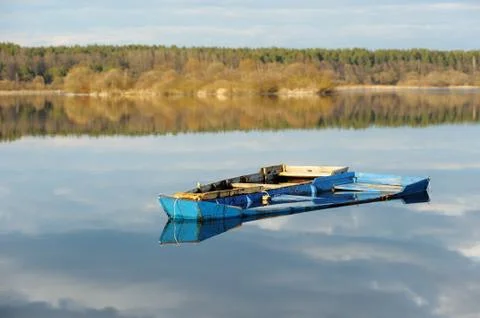 Lake in March Stock Photos