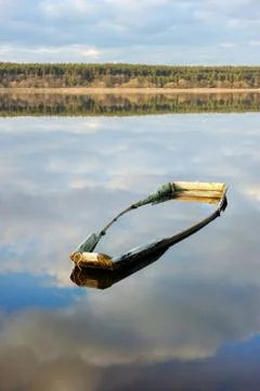Lake in March Stock Photos