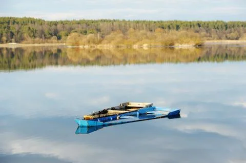 Lake in March Stock Photos