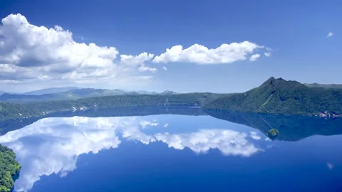 Lake Mashu Video stock 332252952