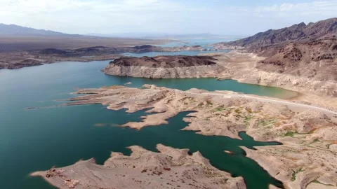 Lake Mead during drought 库存影片 202048848