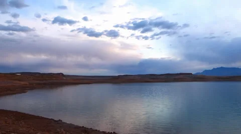 Lake Meade Twilight View Video stock 37125984