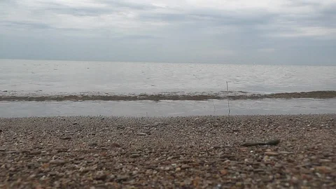 Lake Michigan Lapping Waves Video stock 111237292
