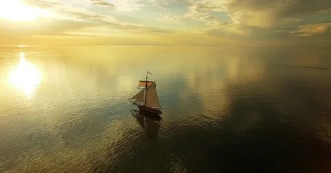 Lake Michigan Sunset Vídeo Stock 76626338