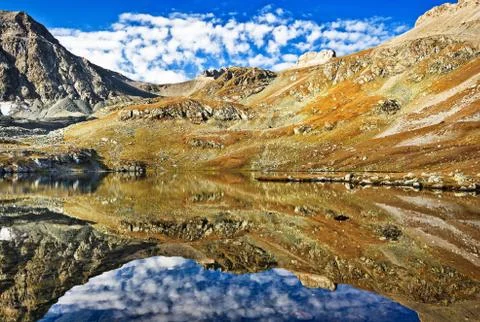 Lake like the mirror Stock Photos