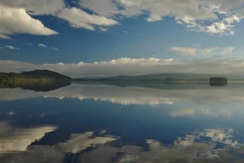 A lake like a mirror Stock Photos