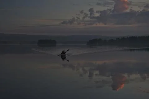 A lake like a mirror Stock Photos