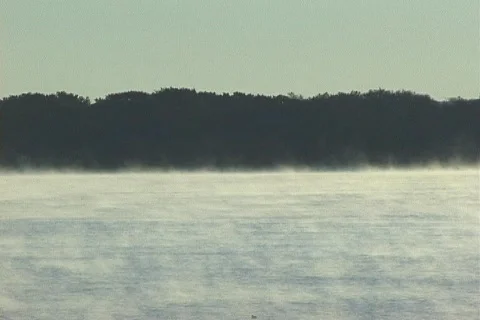 Lake Mist Two Stock Footage