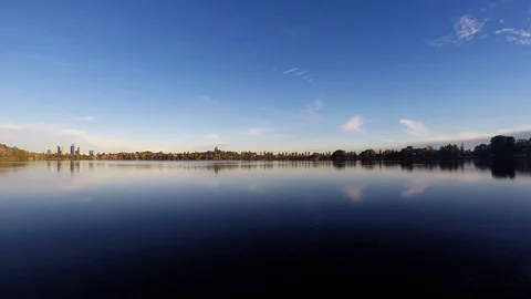 Lake monger long-shot Perth Australia afternoon time-lapse Stock Footage 108260952