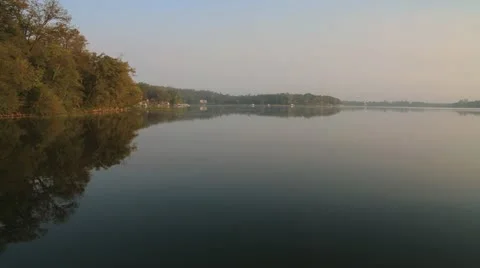 Lake morning Stock Footage 12425133