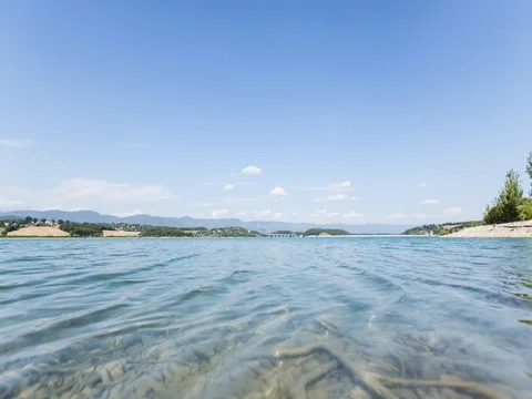 Lake in the morning Stock Footage 75036646