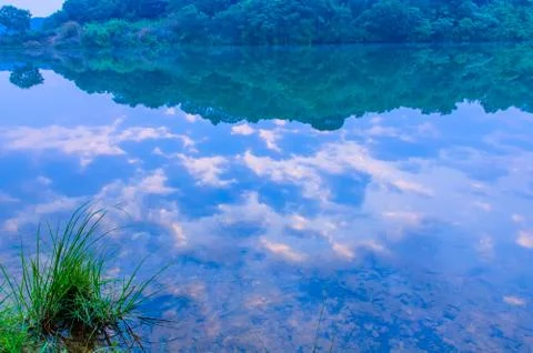 Lake on mountain Stock Photos