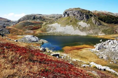 Lake on mountain Stock Photos