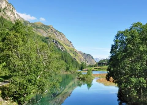 Lake in mountain Stock Photos