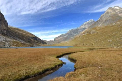 Lake in mountain Stock Photos