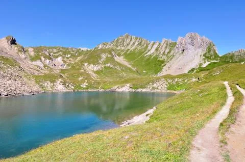Lake in mountain Stock Photos
