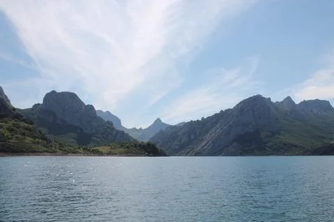 Lake in the mountain Stock Photos