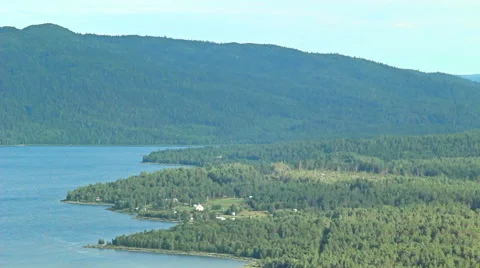 Lake, mountain range in Sweden Видео 40874437