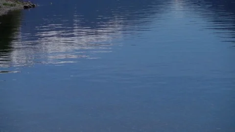 Lake with mountain reflection Stock Footage 73215184