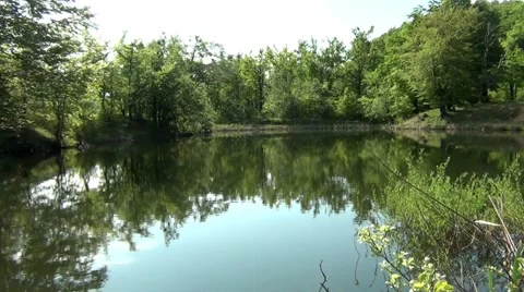Lake on Mountain Stol Vídeo Stock 62560373