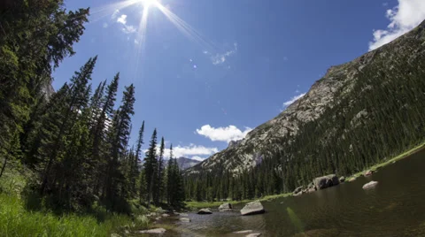 Lake &amp; Mountain Timelapse Stock Footage 30315158