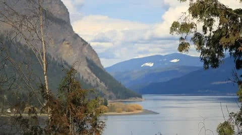 Lake with mountains Stock Footage 10757471