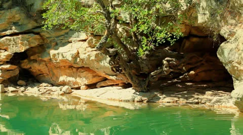 Lake in the mountains Stock Footage 23017120