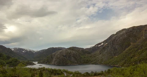 Lake in mountains  Stock Footage 37825619