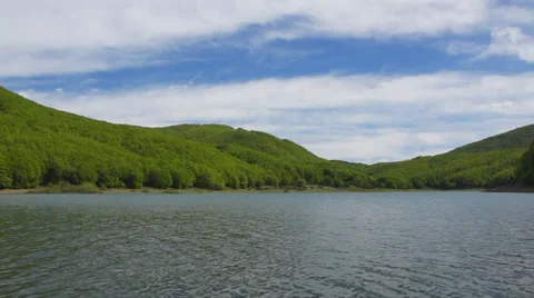 Lake in mountains Stock Footage 38529945