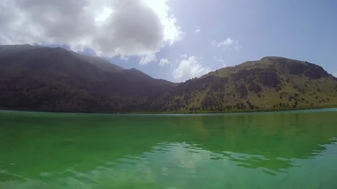 Lake in the mountains Stock Footage 71535378