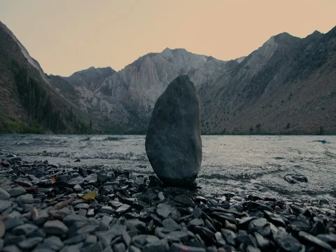 Lake by the Mountains Stock Footage 71716882