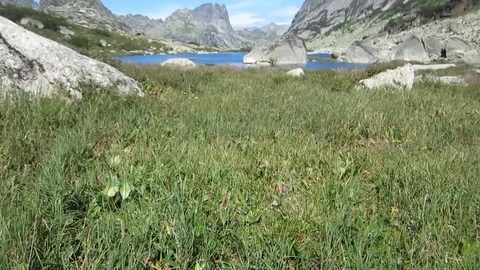 Lake in the mountains Stock Footage 81138291