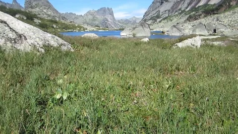 Lake in the mountains Stock Footage 81318695