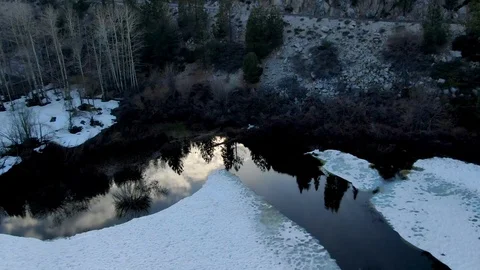 Lake to Mountains Stock Footage 108561721