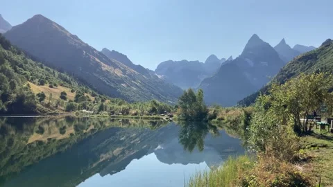 Lake in the mountains Video stock 144803042