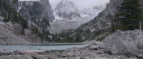 Lake in Mountains Stock Footage