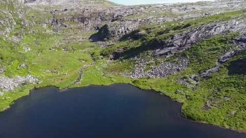 Lake in the mountains Stock Footage 202987174