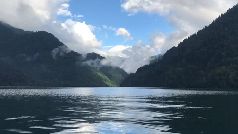 Lake in the mountains Stock Footage 218569905