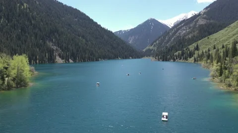 Lake in the mountains Stock Footage 232490394